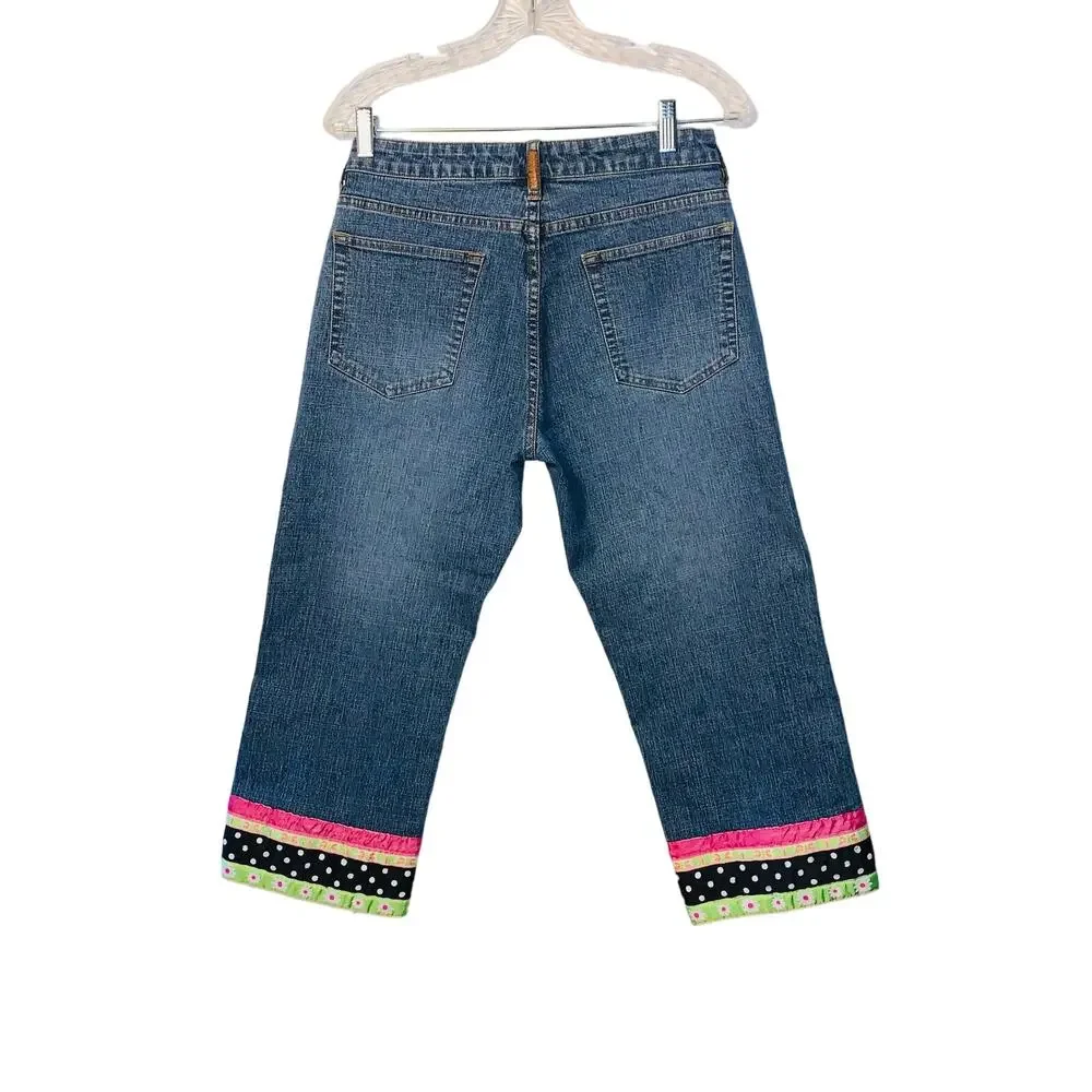 Lee Cropped Jeans size 7/8 - Picture 2 of 6
